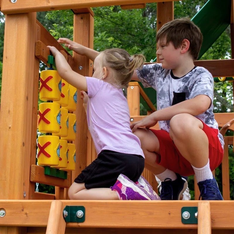 Pioneer Peak Swing Set with Clatter Bridge and Tire Swing - Image 11