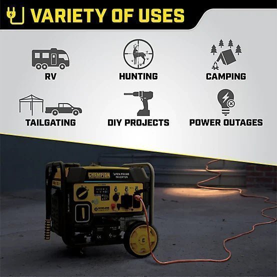 Champion Power Equipment 4,500/3,650-Watt Gasoline Powered OFI Generator with ParaLINK, Remote Start - Image 7