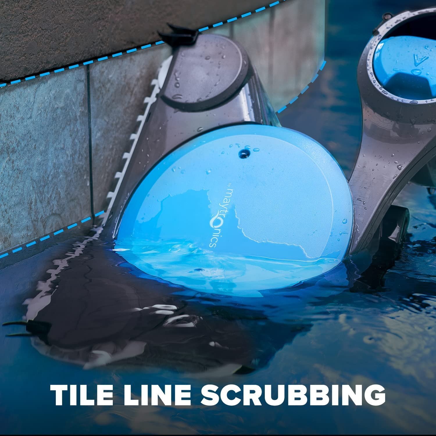 Dolphin Premier Robotic Pool Cleaner (2024 Model) with Multimedia, Oversized Leaf Bag, Standard & Ultrafine Filters, Weekly Timer, Waterline Cleaning & More — for In-ground Swimming Pools up to 50ft - Image 7