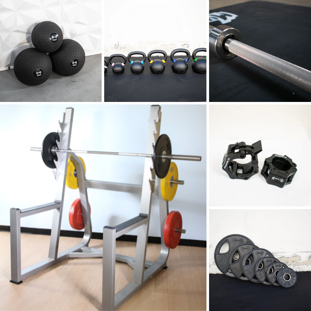 Commercial Squat Rack Kits – Muscle D Fitness – Gym Storage – Black / Silver - Image 4