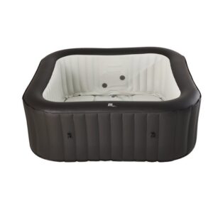 Mspa, Vito, Urban Series, Self-Inflatable Hot Tub & Spa, 132 Air Bubble System, One Piece Quick Setup, Square – 6 Persons