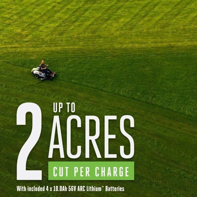 EGO Power ZT4204L 42-Inch 56-Volt Lithium-ion Cordless Z6 Zero Turn Riding Mower with (4) 10.0Ah Batteries and Charger Included - Image 4
