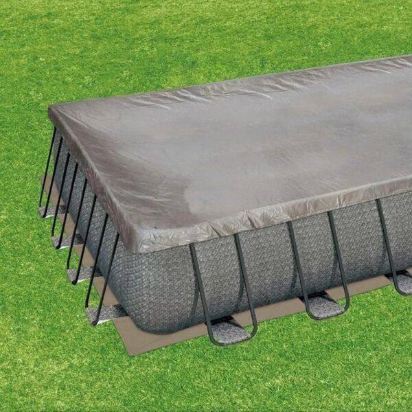 Summer Waves 32ft x 16ft x 52in Rectangle Frame Above Ground Swimming Pool Set - Image 4