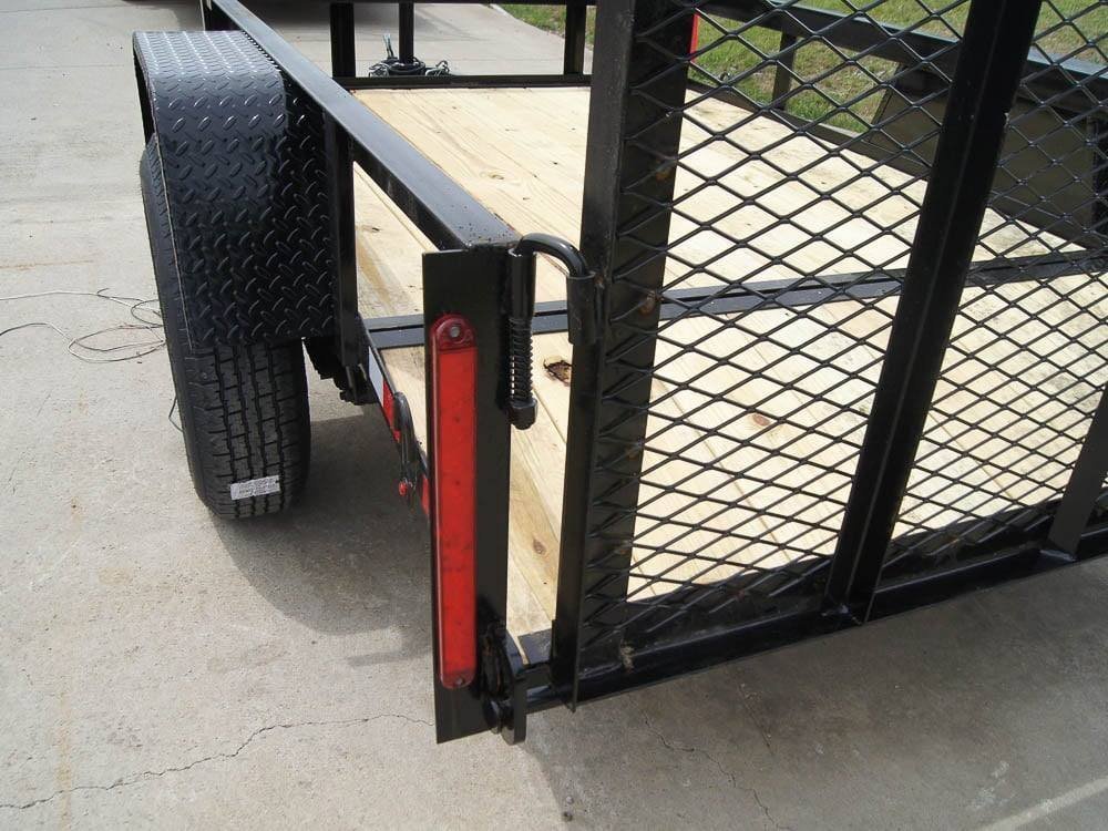 5×8 Powder Coated Dovetail Utility Trailer Single 3,500lb Axle - Image 11